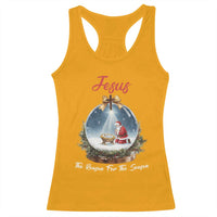 Jesus Santa Christmas Racerback Tank Top The Reason For The Season - Wonder Print Shop