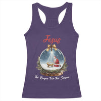 Jesus Santa Christmas Racerback Tank Top The Reason For The Season - Wonder Print Shop