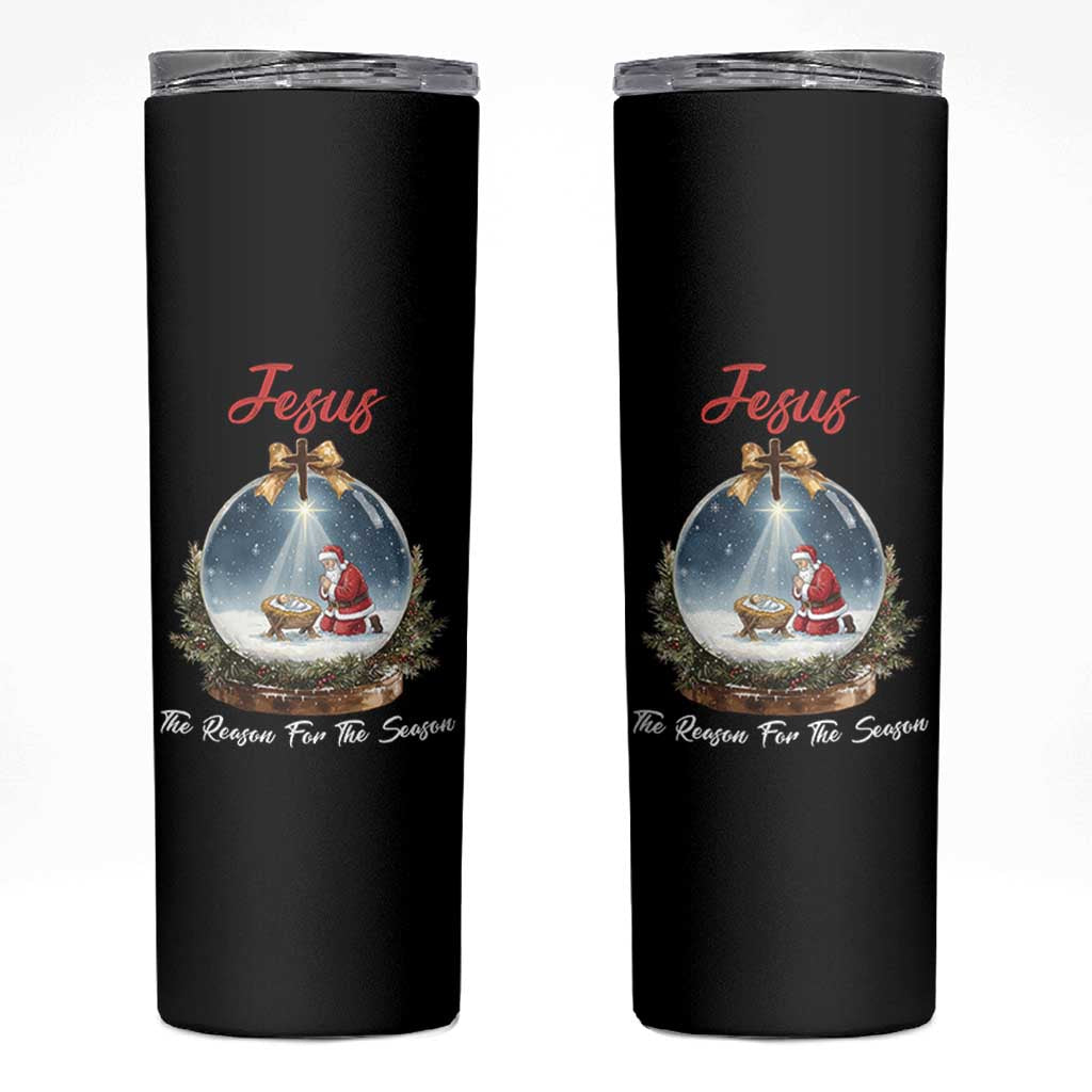 Jesus Santa Christmas Skinny Tumbler The Reason For The Season - Wonder Print Shop