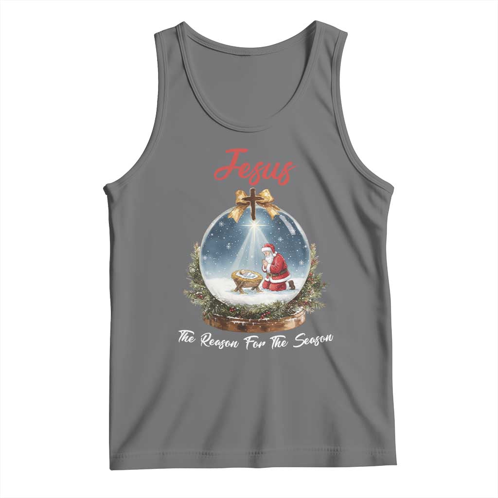 Jesus Santa Christmas Tank Top The Reason For The Season - Wonder Print Shop