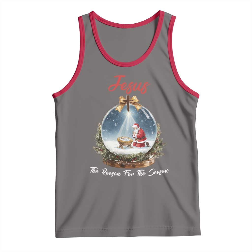 Jesus Santa Christmas Tank Top The Reason For The Season - Wonder Print Shop
