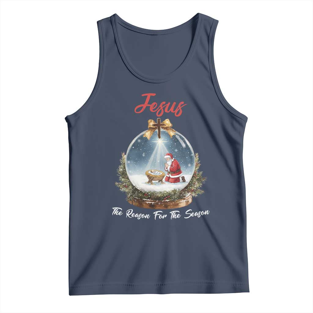 Jesus Santa Christmas Tank Top The Reason For The Season - Wonder Print Shop