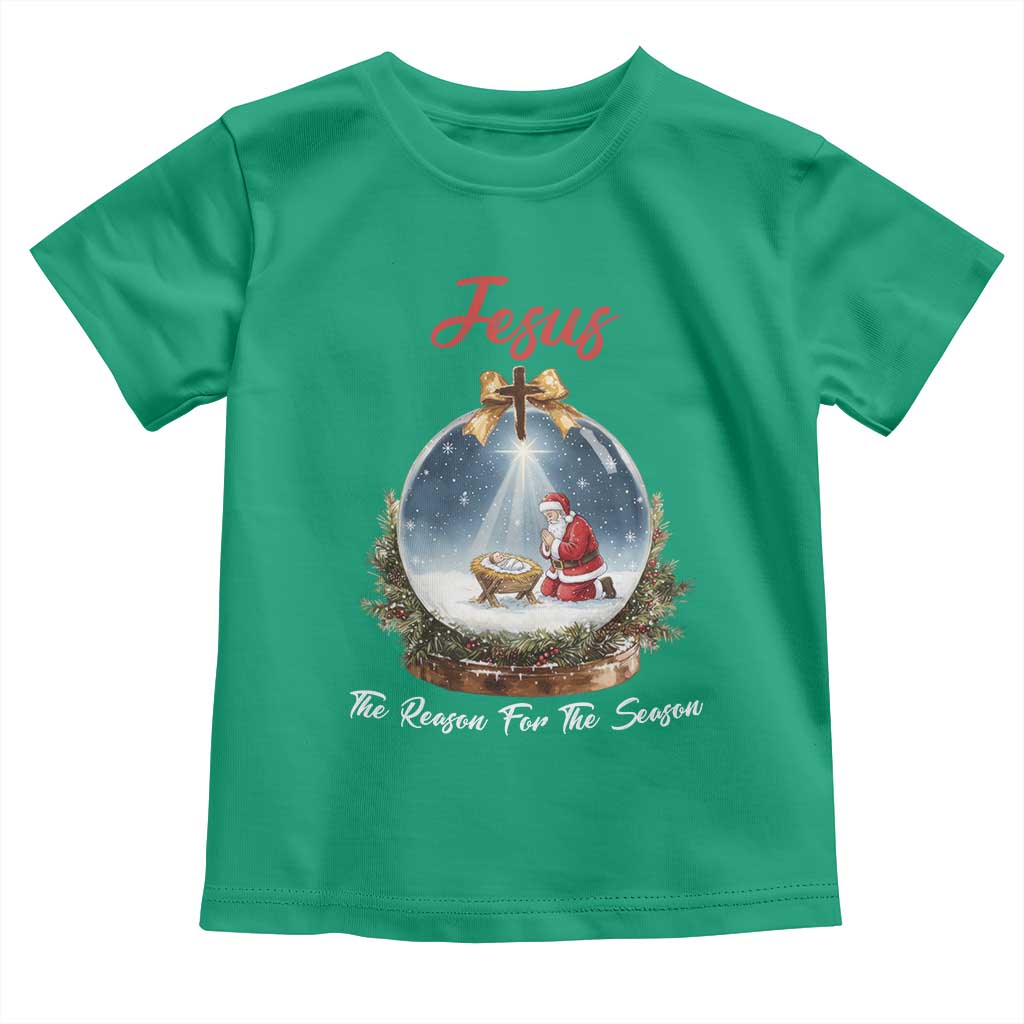 Jesus Santa Christmas Toddler T Shirt The Reason For The Season - Wonder Print Shop