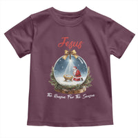 Jesus Santa Christmas Toddler T Shirt The Reason For The Season - Wonder Print Shop