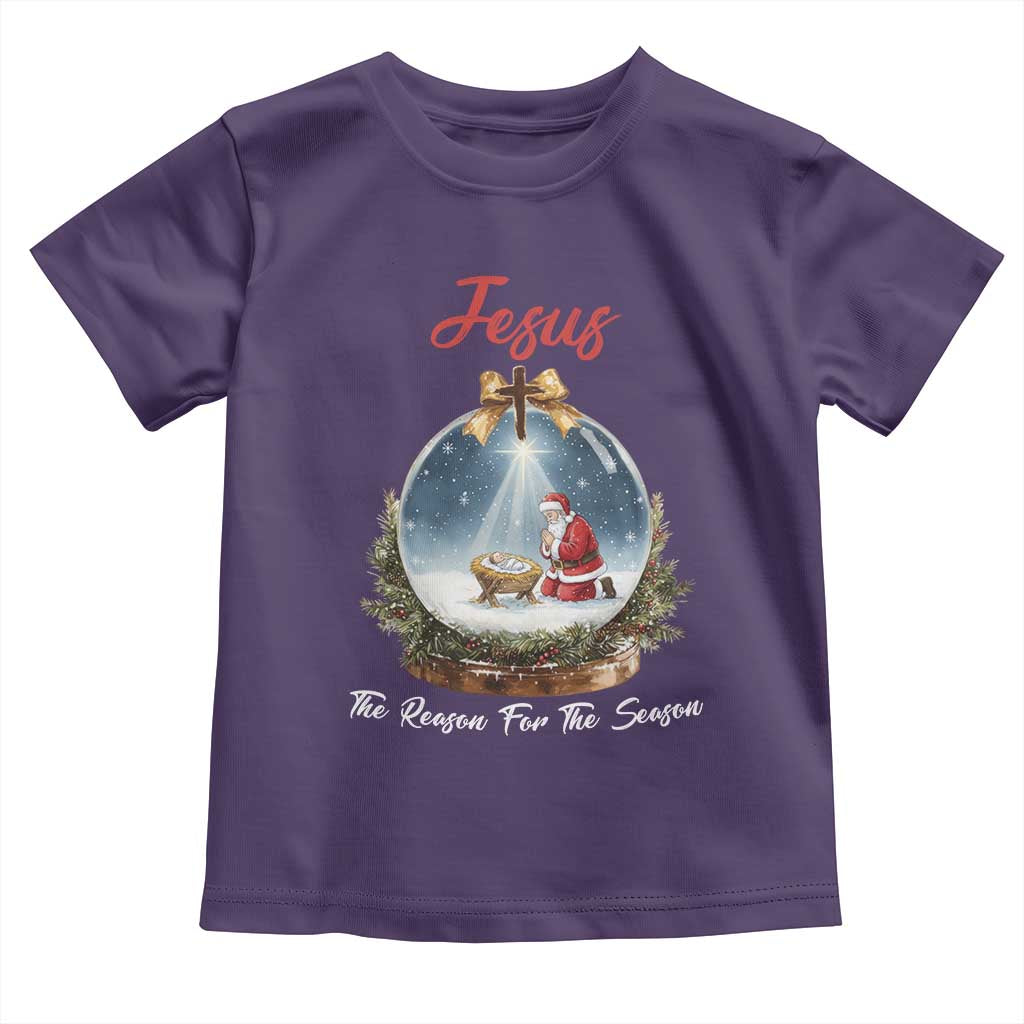 Jesus Santa Christmas Toddler T Shirt The Reason For The Season - Wonder Print Shop