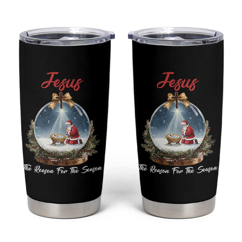 Jesus Santa Christmas Tumbler Cup The Reason For The Season - Wonder Print Shop
