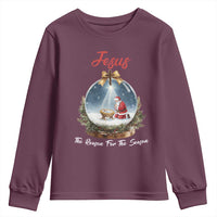 Jesus Santa Christmas Youth Sweatshirt The Reason For The Season - Wonder Print Shop