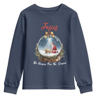 Jesus Santa Christmas Youth Sweatshirt The Reason For The Season - Wonder Print Shop