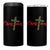 Christian Christmas 4 in 1 Can Cooler Tumbler Cross Lights Faith - Wonder Print Shop
