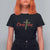 Christian Christmas T Shirt For Women Cross Lights Faith - Wonder Print Shop