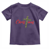 Christian Christmas Toddler T Shirt Cross Lights Faith - Wonder Print Shop