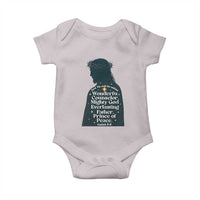 Christian Jesus Baby Onesie Cross Bible Verse Inspirational Isalah 9:6 - Wonder Print Shop