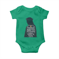 Christian Jesus Baby Onesie Cross Bible Verse Inspirational Isalah 9:6 - Wonder Print Shop