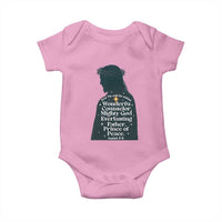 Christian Jesus Baby Onesie Cross Bible Verse Inspirational Isalah 9:6 - Wonder Print Shop