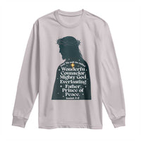Christian Jesus Long Sleeve Shirt Cross Bible Verse Inspirational Isalah 9:6 - Wonder Print Shop
