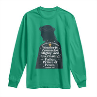 Christian Jesus Long Sleeve Shirt Cross Bible Verse Inspirational Isalah 9:6 - Wonder Print Shop