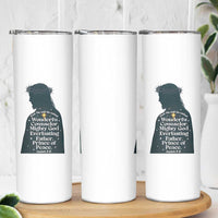Christian Jesus Skinny Tumbler Cross Bible Verse Inspirational Isalah 9:6 - Wonder Print Shop