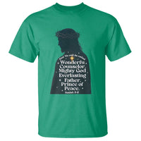 Christian Jesus T Shirt Cross Bible Verse Inspirational Isalah 9:6 - Wonder Print Shop