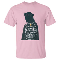 Christian Jesus T Shirt Cross Bible Verse Inspirational Isalah 9:6 - Wonder Print Shop