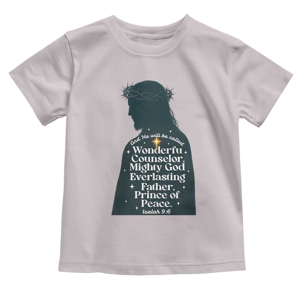 Christian Jesus Toddler T Shirt Cross Bible Verse Inspirational Isalah 9:6 - Wonder Print Shop