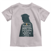 Christian Jesus Toddler T Shirt Cross Bible Verse Inspirational Isalah 9:6 - Wonder Print Shop