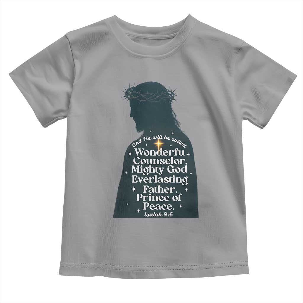 Christian Jesus Toddler T Shirt Cross Bible Verse Inspirational Isalah 9:6 - Wonder Print Shop
