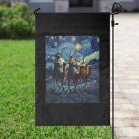 Three Kings Garden Flag Nativity Scene Starry Night Christian Christmas - Wonder Print Shop