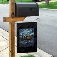 Three Kings Garden Flag Nativity Scene Starry Night Christian Christmas - Wonder Print Shop