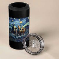 Three Kings 4 in 1 Can Cooler Tumbler Nativity Scene Starry Night Christian Christmas - Wonder Print Shop
