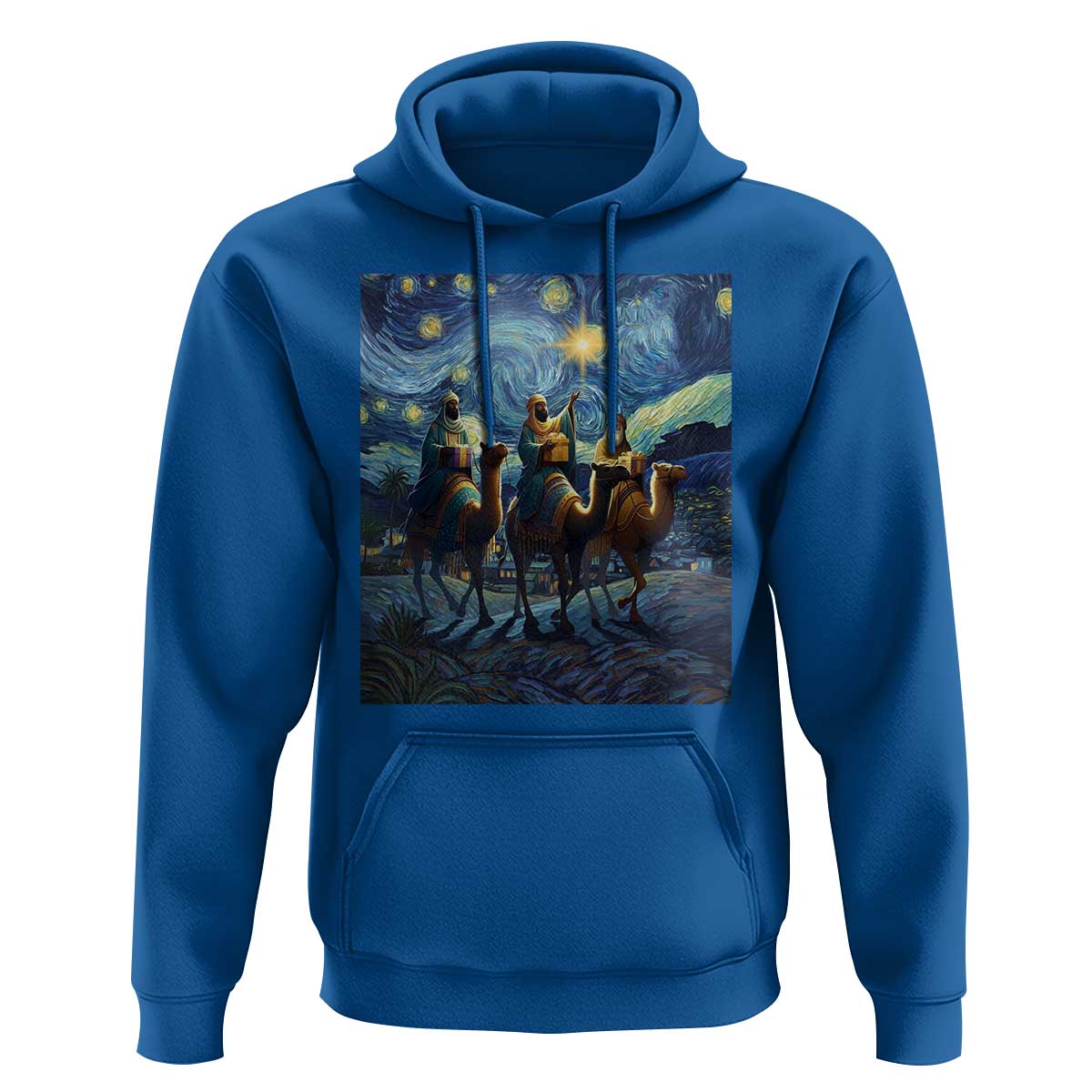 Three Kings Hoodie Nativity Scene Starry Night Christian Christmas - Wonder Print Shop