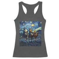 Three Kings Racerback Tank Top Nativity Scene Starry Night Christian Christmas - Wonder Print Shop