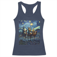 Three Kings Racerback Tank Top Nativity Scene Starry Night Christian Christmas - Wonder Print Shop