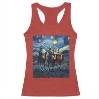Three Kings Racerback Tank Top Nativity Scene Starry Night Christian Christmas - Wonder Print Shop
