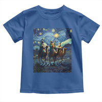 Three Kings Toddler T Shirt Nativity Scene Starry Night Christian Christmas - Wonder Print Shop