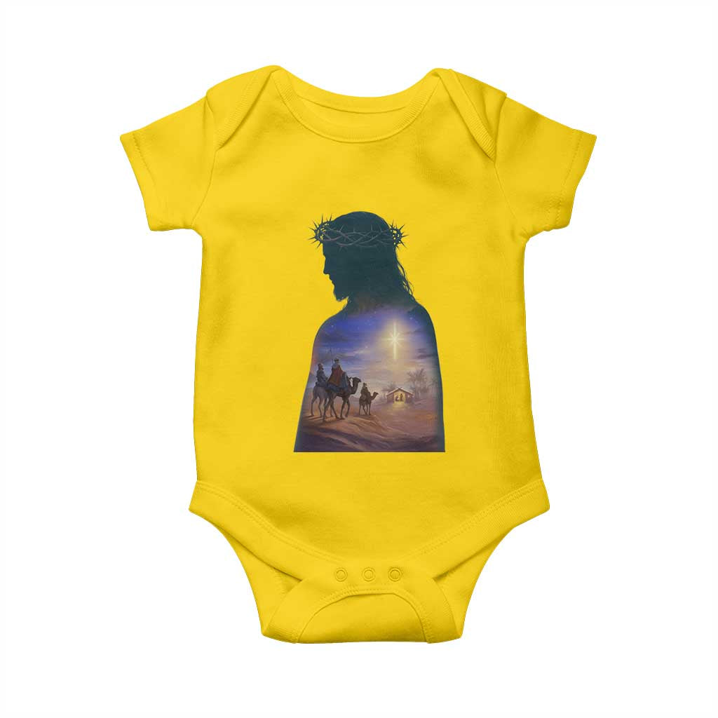 Three Wise Men Nativity Scene Baby Onesie Christian Jesus Faith - Wonder Print Shop