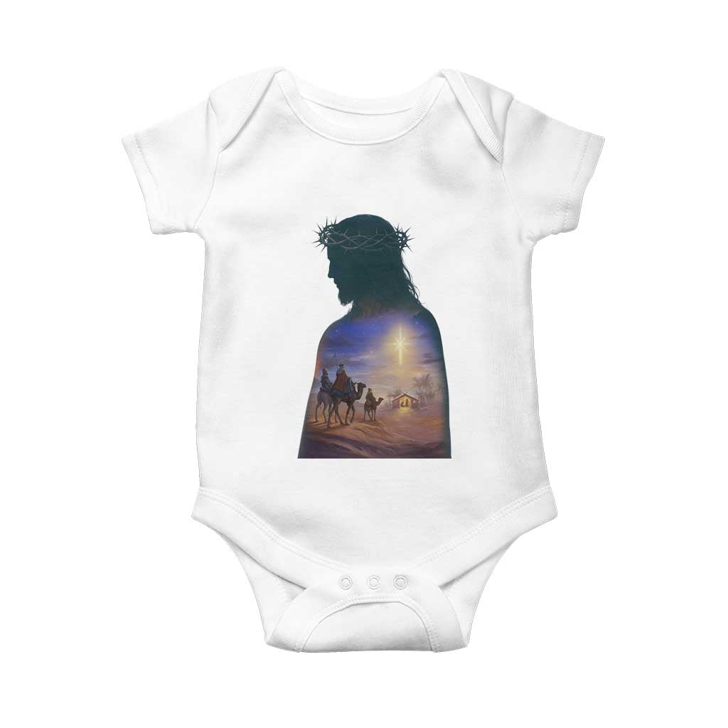 Three Wise Men Nativity Scene Baby Onesie Christian Jesus Faith - Wonder Print Shop