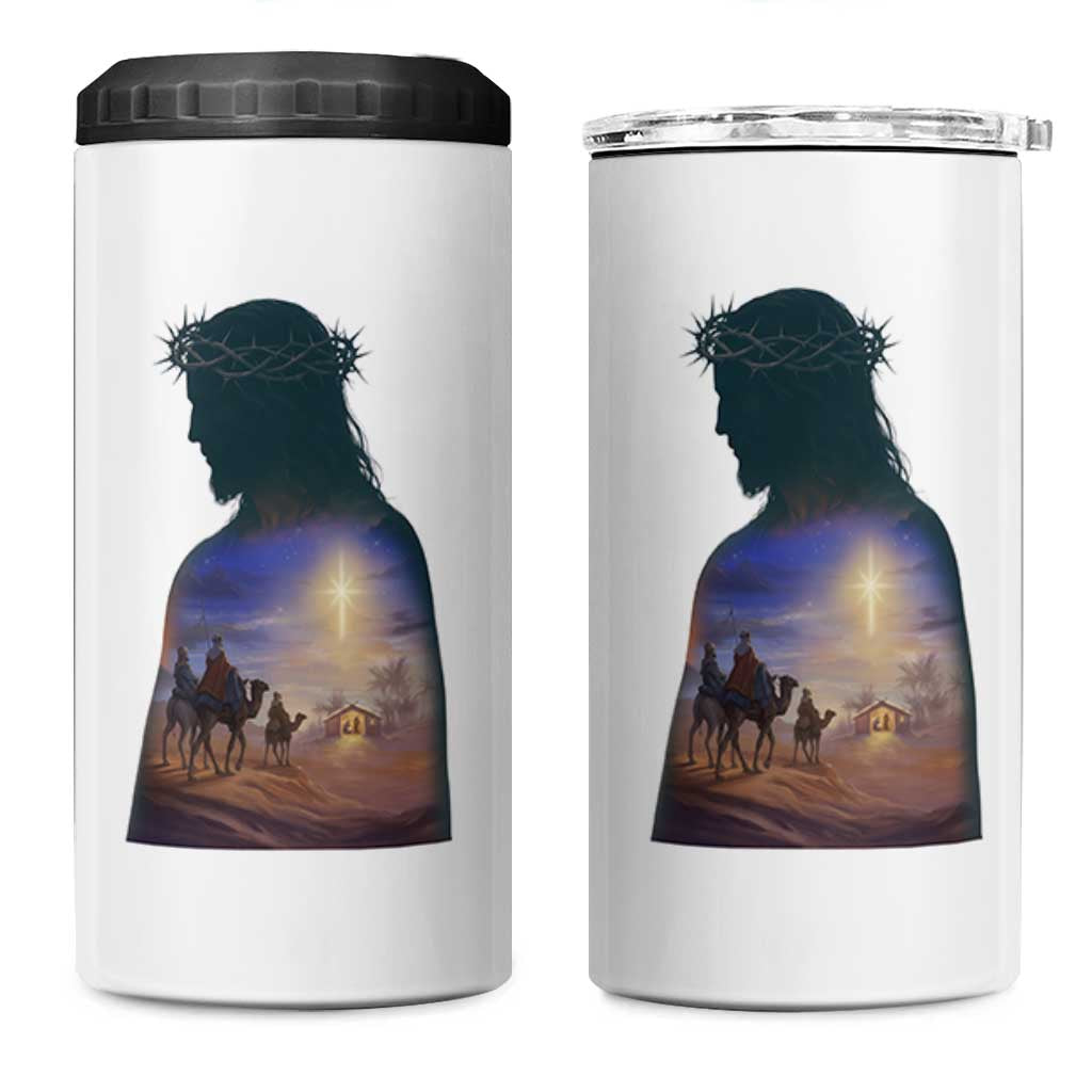 Three Wise Men Nativity Scene 4 in 1 Can Cooler Tumbler Christian Jesus Faith - Wonder Print Shop