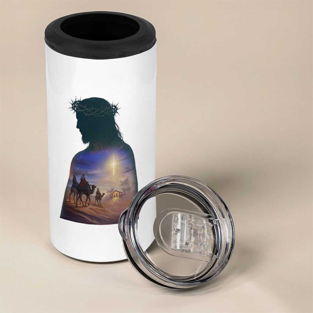 Three Wise Men Nativity Scene 4 in 1 Can Cooler Tumbler Christian Jesus Faith - Wonder Print Shop