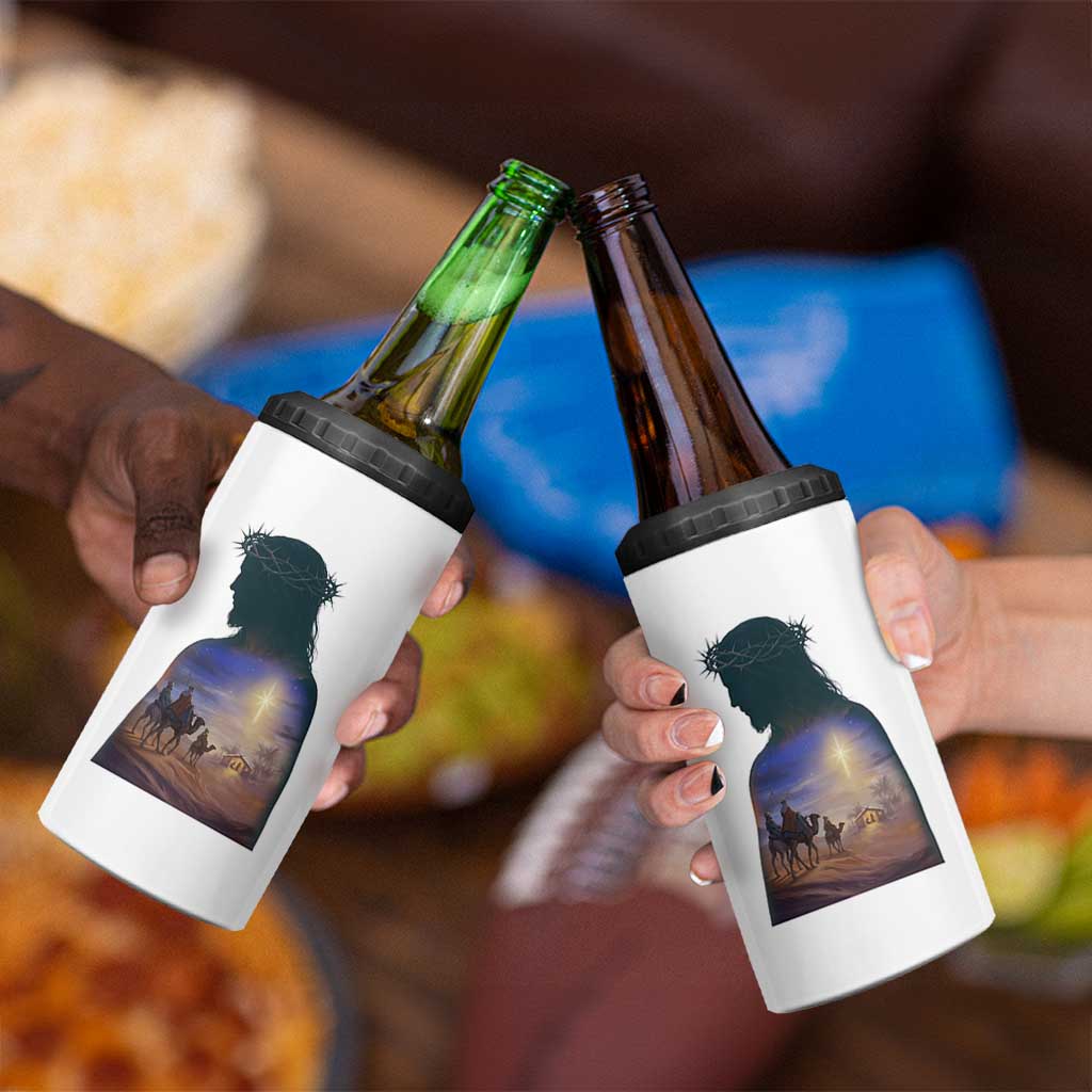 Three Wise Men Nativity Scene 4 in 1 Can Cooler Tumbler Christian Jesus Faith - Wonder Print Shop