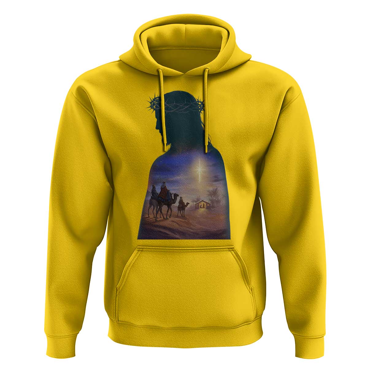 Three Wise Men Nativity Scene Hoodie Christian Jesus Faith - Wonder Print Shop