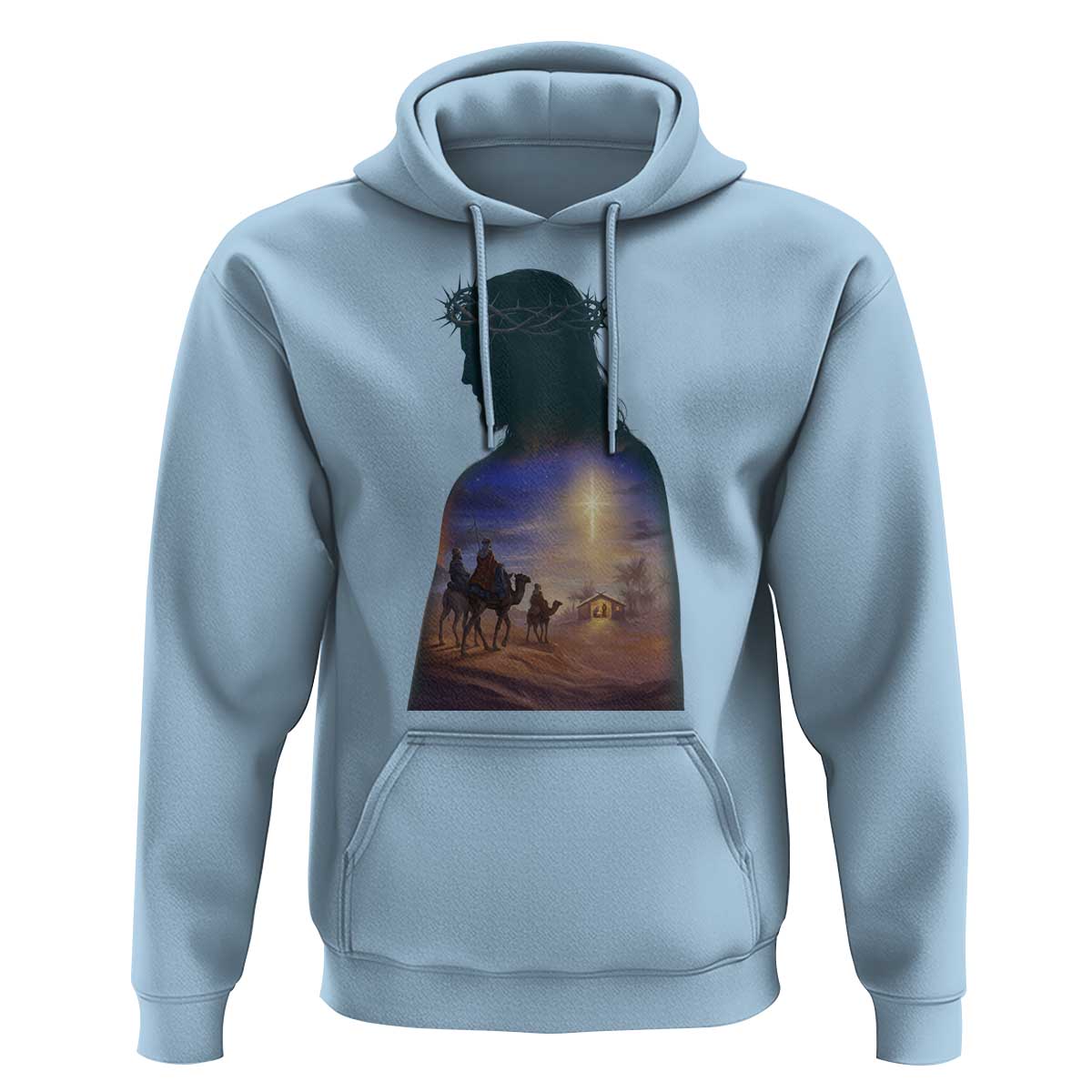 Three Wise Men Nativity Scene Hoodie Christian Jesus Faith - Wonder Print Shop