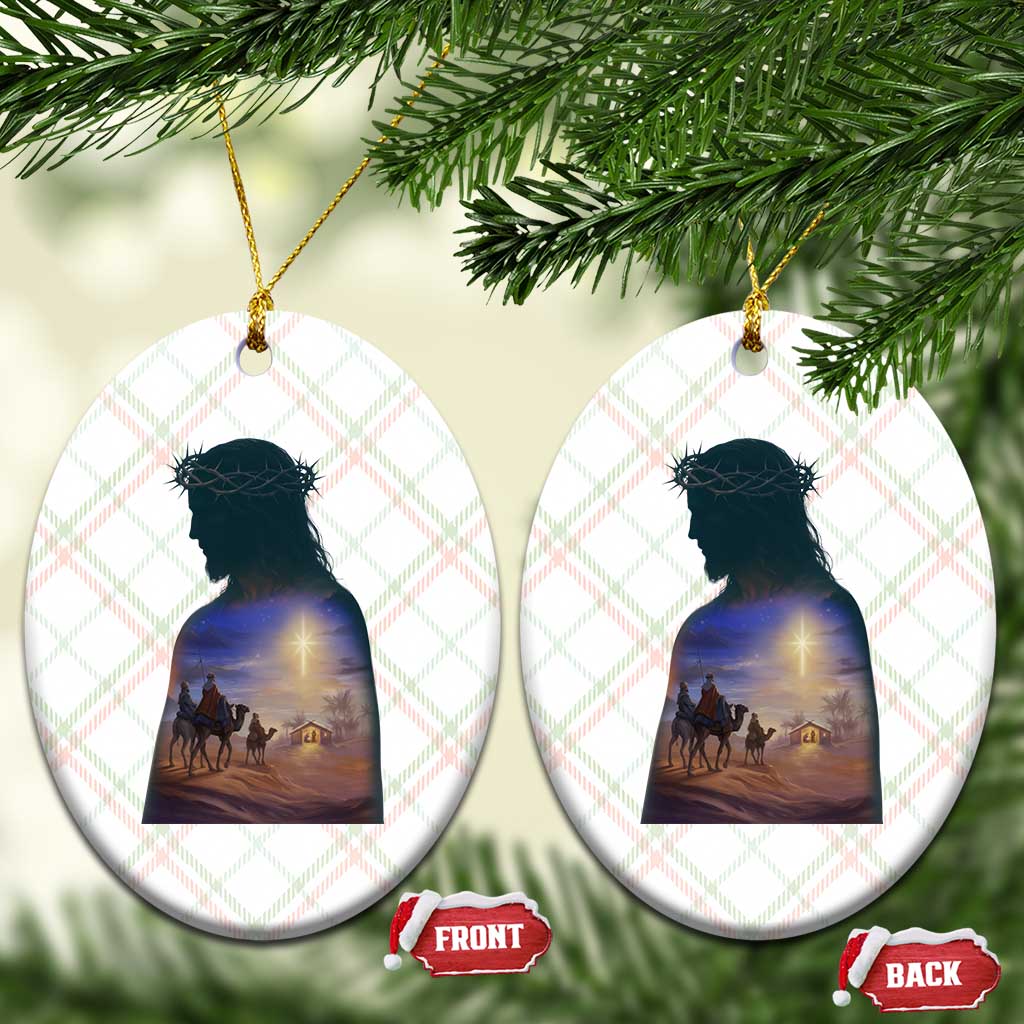 Three Wise Men Nativity Scene Ceramic Ornament Christian Jesus Faith - Wonder Print Shop