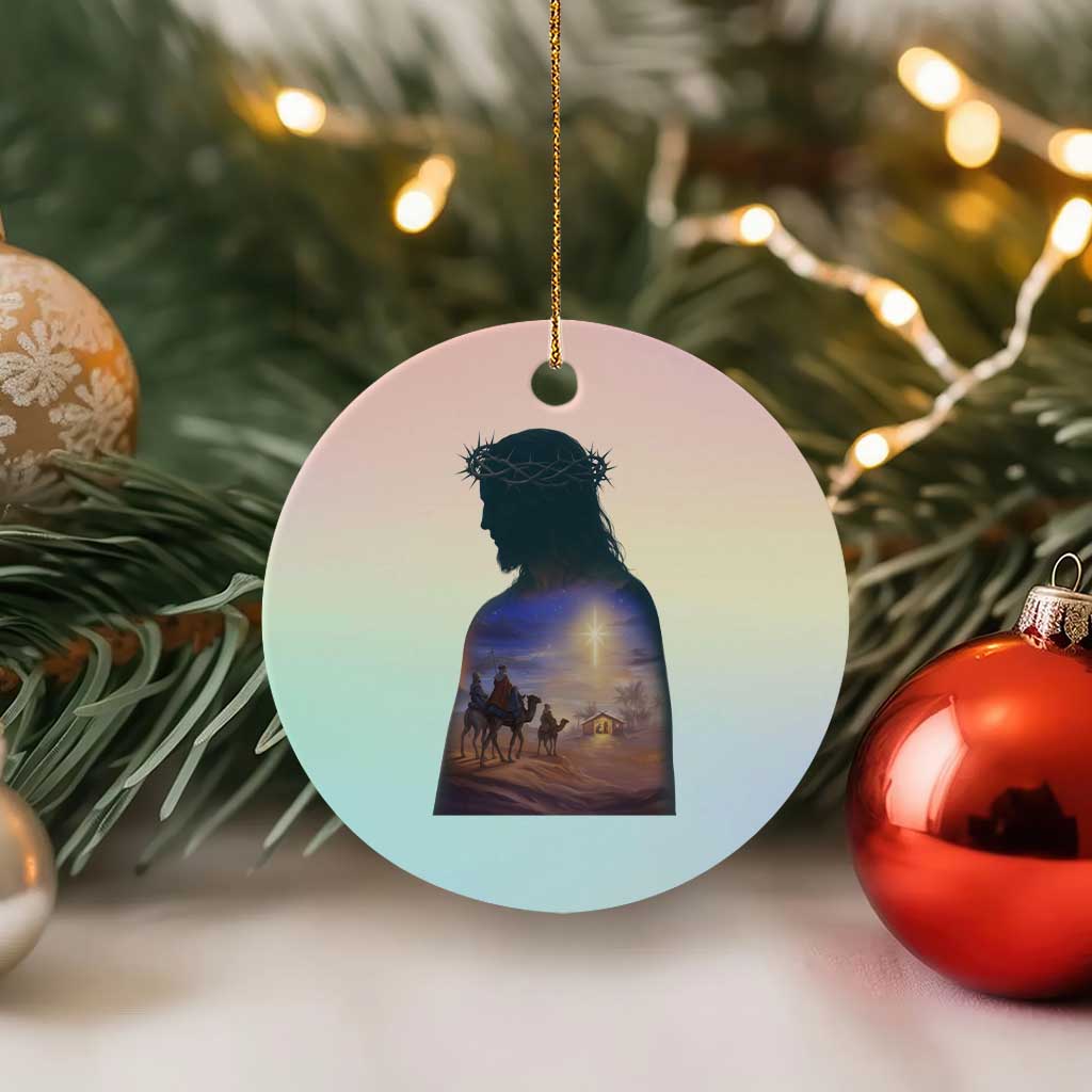 Three Wise Men Nativity Scene Ceramic Ornament Christian Jesus Faith - Wonder Print Shop