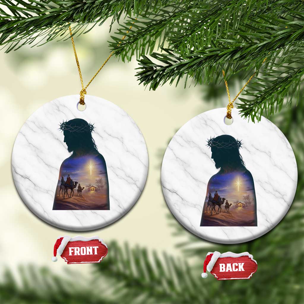 Three Wise Men Nativity Scene Ceramic Ornament Christian Jesus Faith - Wonder Print Shop
