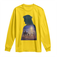 Three Wise Men Nativity Scene Long Sleeve Shirt Christian Jesus Faith - Wonder Print Shop