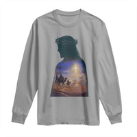 Three Wise Men Nativity Scene Long Sleeve Shirt Christian Jesus Faith - Wonder Print Shop