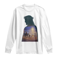 Three Wise Men Nativity Scene Long Sleeve Shirt Christian Jesus Faith - Wonder Print Shop