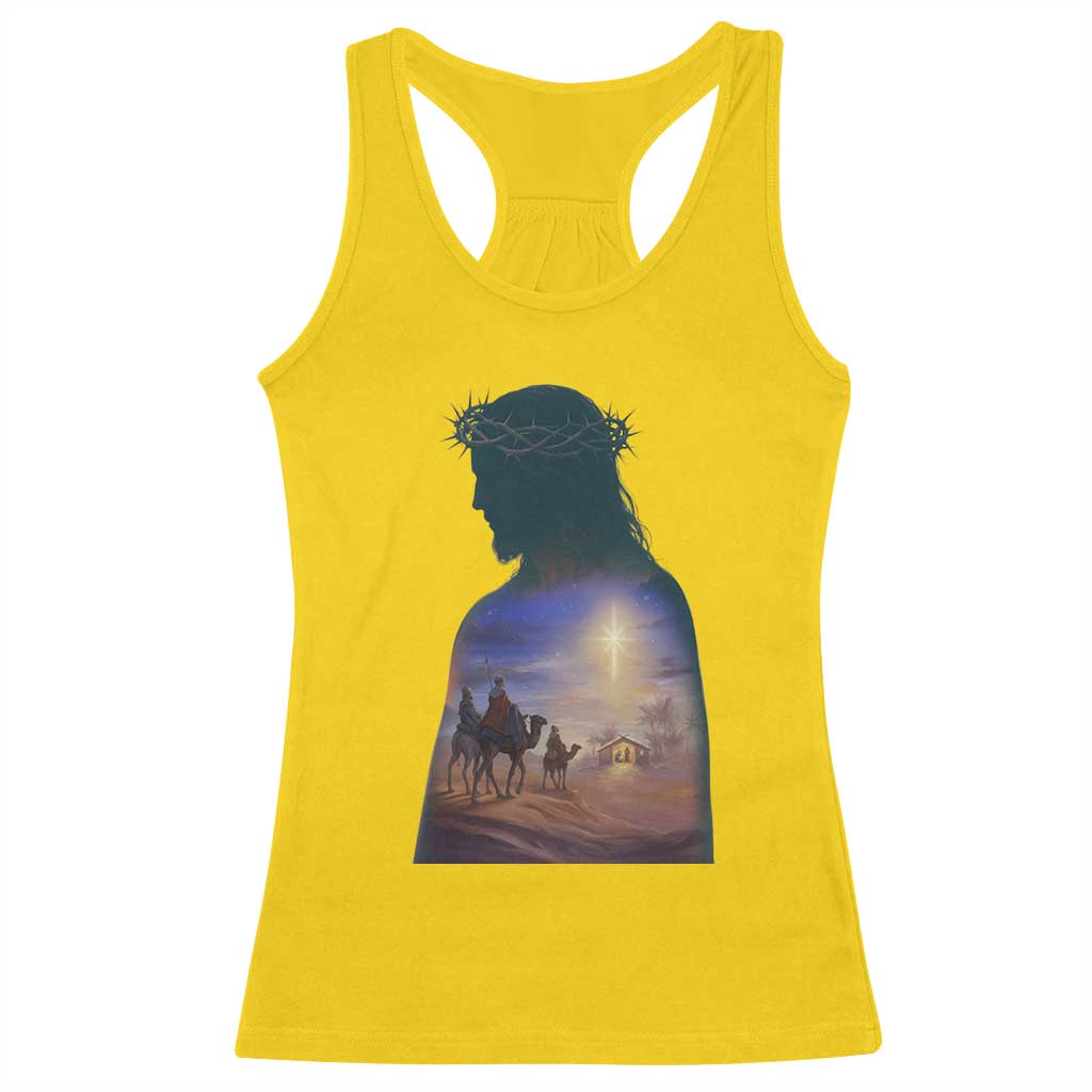Three Wise Men Nativity Scene Racerback Tank Top Christian Jesus Faith - Wonder Print Shop