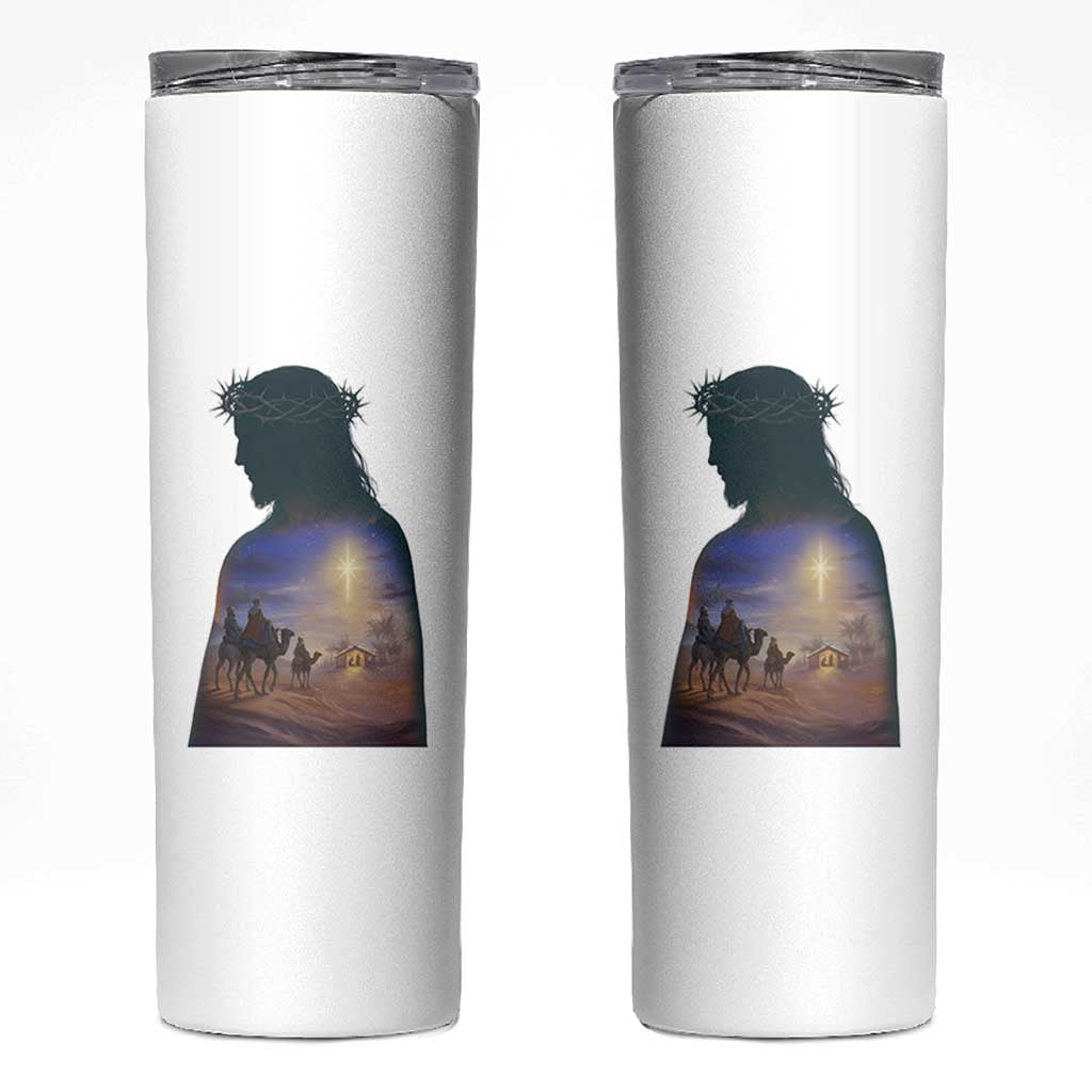 Three Wise Men Nativity Scene Skinny Tumbler Christian Jesus Faith - Wonder Print Shop