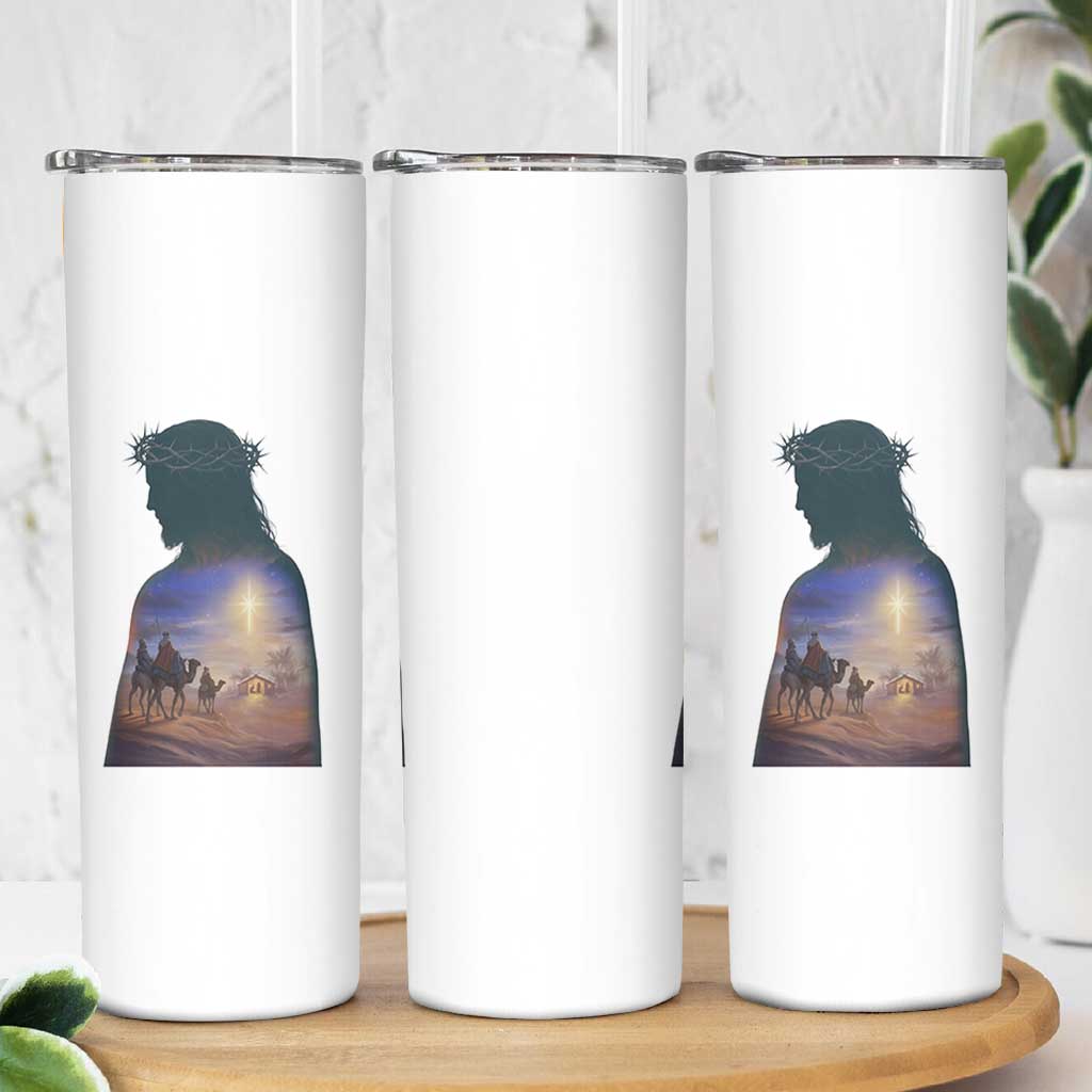 Three Wise Men Nativity Scene Skinny Tumbler Christian Jesus Faith - Wonder Print Shop